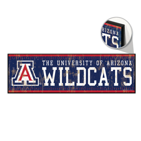 Arizona Wildcats Sign 9x30 Wood Yard Marker