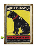 Dog Home Metal 17x23