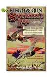 Field and Gun Sportsman's Lodge Wood Sign 23x39