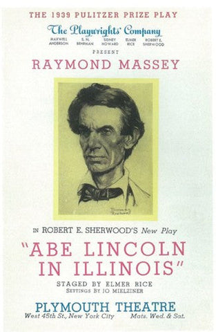 Abe Lincoln In Illinois (Broadway) Movie Poster Print