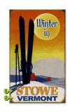 Winter Sunset Wood Sign 18x30