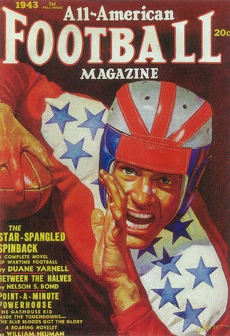 All-American Football Magazine (Pulp) Movie Poster Print