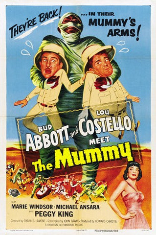 Abbott and Costello Meet the Mummy, c.1955 Movie Poster Print