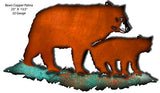 Bears Faux Copper/Patina Laser Cut Out 23×13.5
