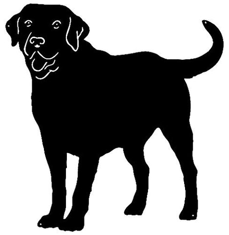 Labrador Retriever Dog Cut Out Wall Decor Silhouette Metal Sign 22×23