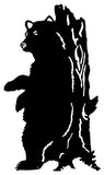 Bear Laser Cut Out Wall Decor Silhouette Metal Sign 14.5×25