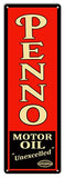 Large Penno Motor Oil Gas Station Metal Garage Art Sign Reproduction