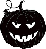 Jack O Lantern Cut Out Silhouette Wall Art Metal Sign 9.8×10.5