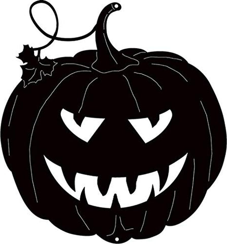 Jack O Lantern Cut Out Silhouette Wall Art Metal Sign 9.8×10.5
