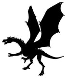 Dragon Laser Cut Out Wall Decor Silhouette Metal Sign 15×17.5