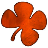 Four Leaf Clover Laser Cut Out Faux Copper Finish Metal Sign 17x17.5