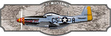 Airplane P51 Mustang Laser Cut Out Sign By Steve McDonald 8x24