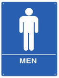 Mens Restroom Sign 9x12