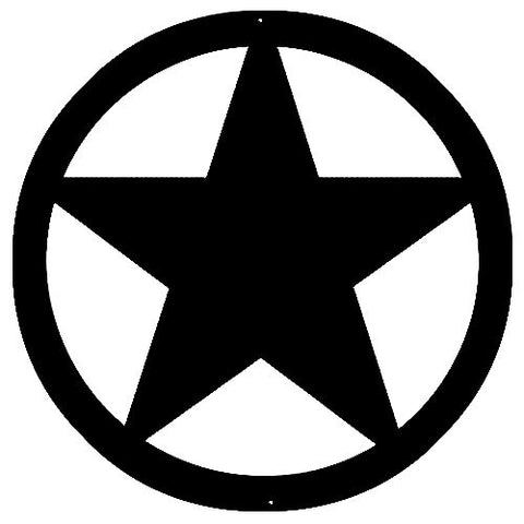 Pentagram Laser Cut Out Wall Decor Silhouette Metal Sign 20×20
