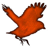 Bird Laser Cut Out Faux Copper Finish Wall Art Metal Sign 10×10.3