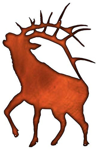 Deer Laser Cut Out Faux Copper Finish Wall Decor Metal Sign 15.5×24