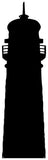 Lighthouse Laser Cut Out Wall Decor Silhouette Metal Sign 8×29.5