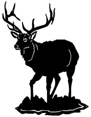 Reindeer Laser Cut Out Wall Decor Silhouette Metal Sign 21×27.5