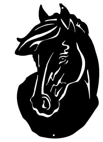 Horse Laser Cut Out Silhouette Wall Decor Metal Sign 13.5×19