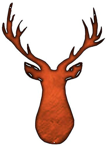 Deer Cut Out Faux Copper Finish Wall Art Metal Sign 16.9×23.2