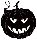 Jack O Lantern Cut Out Silhouette Wall Art Metal Sign 17.2×14.1