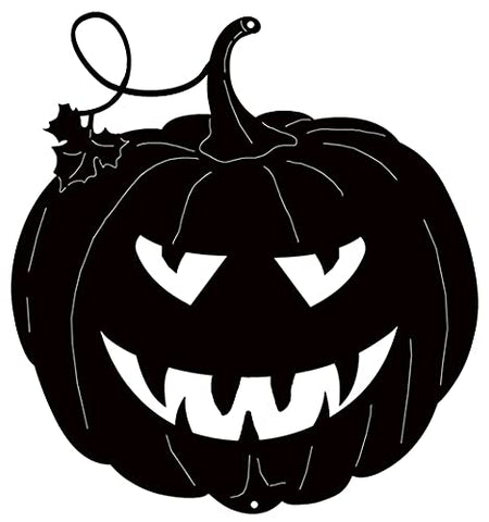 Jack O Lantern Cut Out Silhouette Wall Art Metal Sign 17.4×18.6