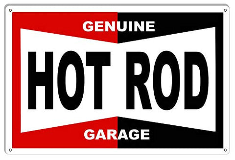 Genuine Hot Rod Garage Reproduction Metal Sign 12×18 Garage Art
