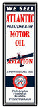 Atlantic Motor Oil Reproduction Aviation Metal Sign 6×18