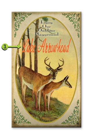 Enjoy the Outdoors (Whitetail Deer) Metal Sign 28x48