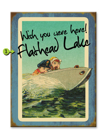 Wish You Were Here Wood Sign 23x31