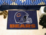 Chicago Bears Rug 19x30 Starter Style Helmet Design