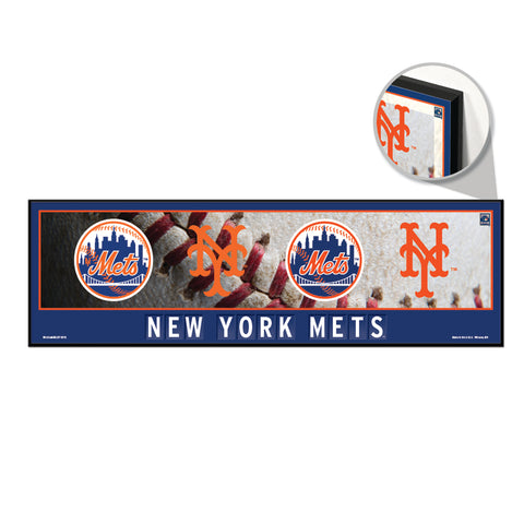 New York Mets Sign 9x30 Wood Evolution
