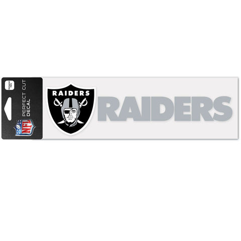 Las Vegas Raiders Decal 3x10 Perfect Cut Wordmark Color