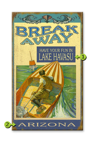 Break Away Wood Sign 18x30