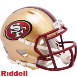 San Francisco 49ers Helmet Riddell Replica Mini Speed Style 1996-2008 T/B