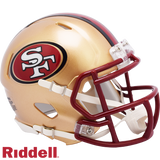 San Francisco 49ers Helmet Riddell Replica Mini Speed Style 1996-2008 T/B