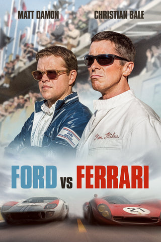 Ford v Ferrari Style B Movie Poster 27 x 40 inch