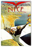 Meeting Aviation NICE Reproduction Large Airplane Metal Sign 16×24