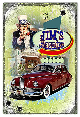 Distressed Jims Classics By Artist Phil Hamilton 12x18