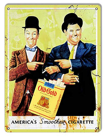 Old Gold Smooth Cigarettes Reproduction Cigar Metal Sign 9×12