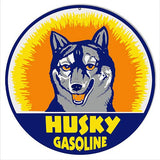 Husky Motor Oil Gasoline Station 14? Metal Garage Art Metal Sign Repro