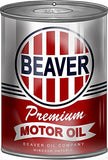 Beaver Premium Motor Oil Can Reproduction Man Cave Metal Sign 12x18