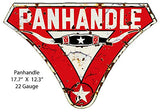Panhandle Motor Oil Cut Out Reproduction Garage Metal Sign12.3×17.7