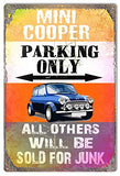 Parking Only Metal Sign By Phil Hamilton 12×18