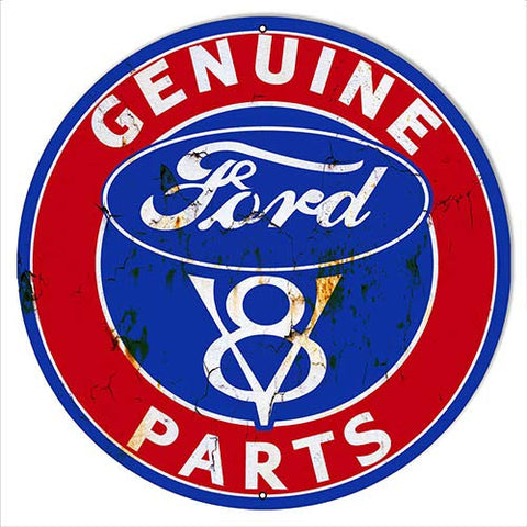 Genuine Car Parts Vintage Reproduction Metal Sign 14×14