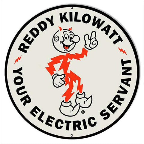 ArtFuzz Reddy Kilowat Reproduction Nostalgic Metal Sign 24×24 Round