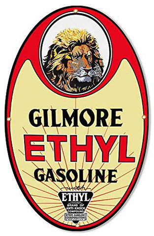 Gilmore Reproduction Cut Out Motor Oil Garage Shop Metal Sign 15×24
