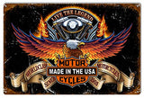 Live The Legend Motorcycle Garage Metal Sign By Steve McDonald 12×18