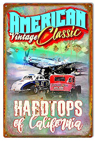 American Vintage Classics Metal Sign By Phil Hamilton 12×18