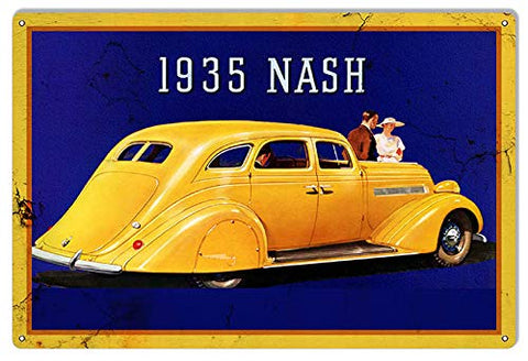 Nash Healey 1935 Series Reproduction Garage Shop Metal Sign 12×18